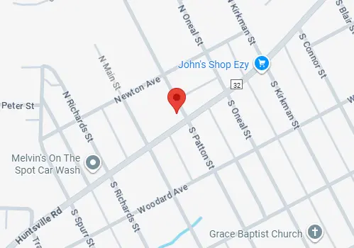 Map preview showing Rohling Dental Laboratory in Florence, Alabama